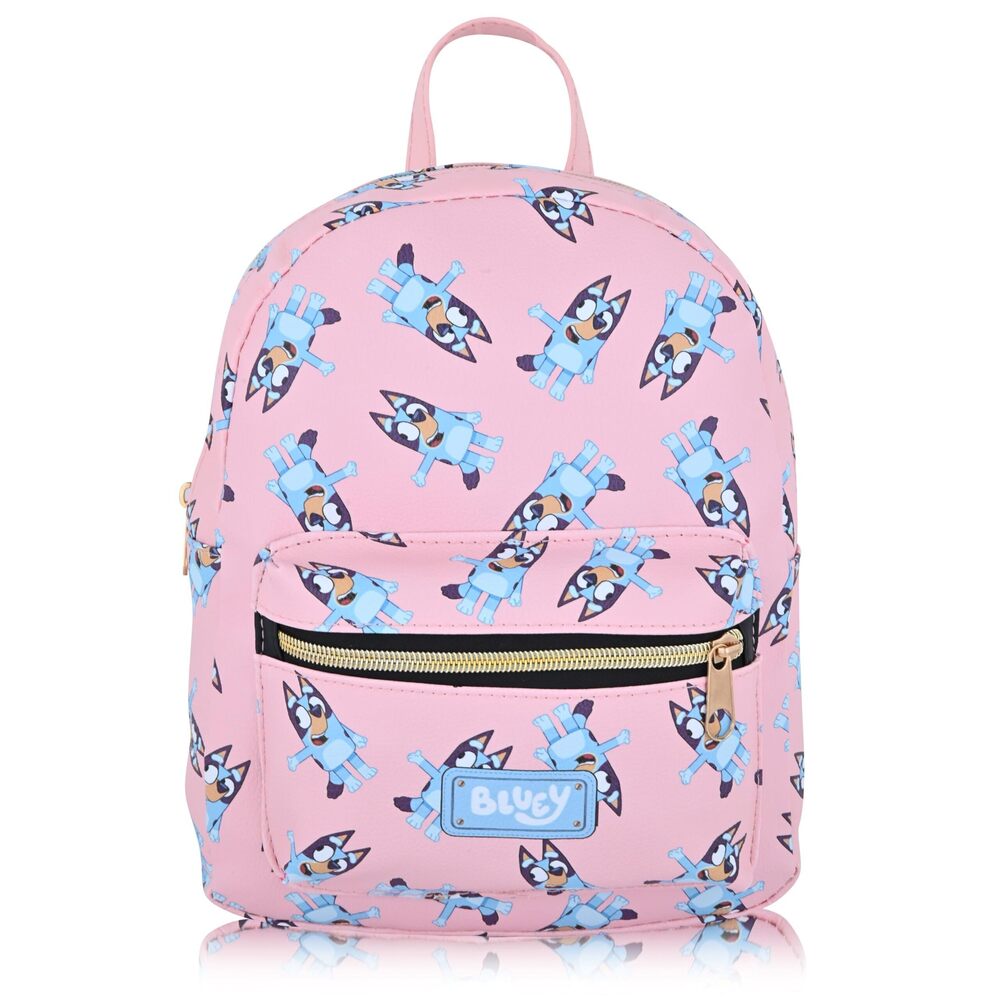 5376 Bluey Backpack for Boys, Girls, , , Unisex | Cute PU Leather 10" Bluey